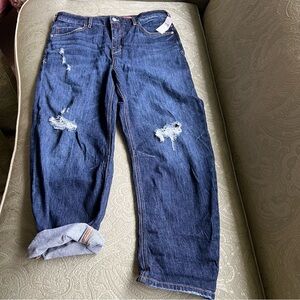 NWT Anthropologie PILCRO the BOW BOYFRIEND Jeans Size 31